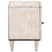 Dulap de noapte 2 pcs Alb 40 x 33,5 x 46 cm Lemn de mango solid - WALTI WALTI