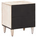 Dulap de noapte 2 pcs Alb 40 x 33,5 x 46 cm Lemn de mango solid - WALTI WALTI