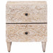 Dulap de noapte 2 pcs Alb 40 x 33,5 x 46 cm Lemn de mango solid - WALTI WALTI