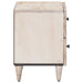 Dulap de noapte 2 pcs Alb 40 x 33,5 x 46 cm Lemn de mango solid - WALTI WALTI