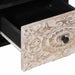 Cabinet TV Alb 70 x 33,5 x 46 cm Lemn de mango solid - WALTI WALTI