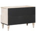 Cabinet TV Alb 70 x 33,5 x 46 cm Lemn de mango solid - WALTI WALTI