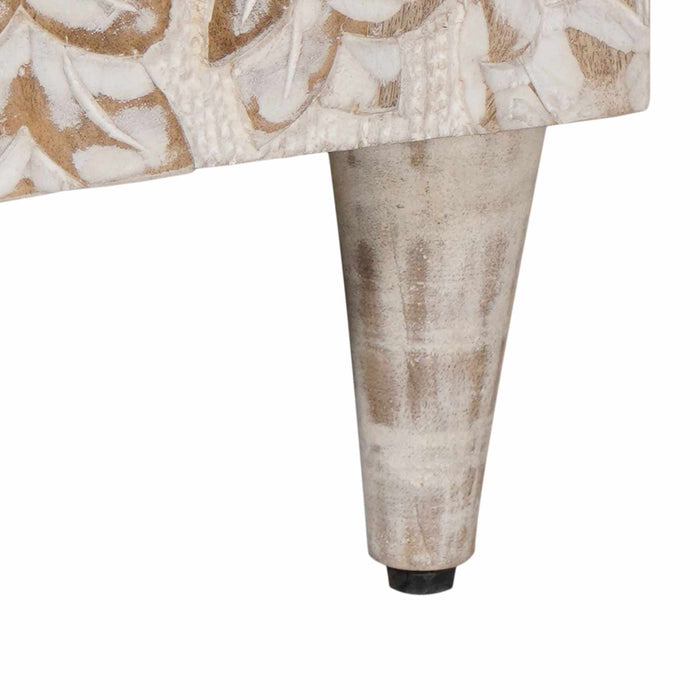 Dulap de depozitare Alb 60 x 33,5 x 75 cm Lemn de mango solid - WALTI WALTI
