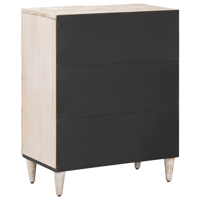 Dulap de depozitare Alb 60 x 33,5 x 75 cm Lemn de mango solid - WALTI WALTI