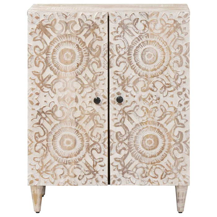Dulap de depozitare Alb 60 x 33,5 x 75 cm Lemn de mango solid - WALTI WALTI
