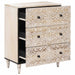 Dulap de depozitare Alb 60 x 33,5 x 75 cm Lemn de mango solid - WALTI WALTI