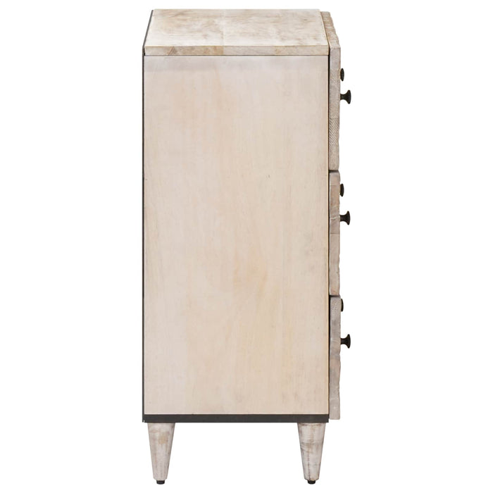 Dulap de depozitare Alb 60 x 33,5 x 75 cm Lemn de mango solid - WALTI WALTI