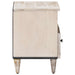 Dulap pentru pat Alb 40 x 33 x 46 cm Lemn de mango solid - WALTI WALTI