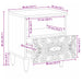 Dulap pentru pat Alb 40 x 33 x 46 cm Lemn de mango solid - WALTI WALTI