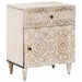 Dulap pentru pat Alb 50 x 33 x 60 cm Lemn de mango solid - WALTI WALTI