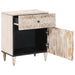 Dulap pentru pat Alb 50 x 33 x 60 cm Lemn de mango solid - WALTI WALTI