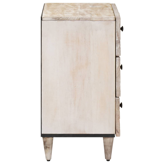 Dulap pentru pat Alb 50 x 33 x 60 cm Lemn de mango solid - WALTI WALTI