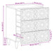 Dulap pentru pat Alb 50 x 33 x 60 cm Lemn de mango solid - WALTI WALTI