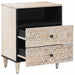Dulap pentru pat Alb 50 x 33 x 60 cm Lemn de mango solid - WALTI WALTI
