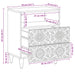 Dulap pentru pat Alb 50 x 33 x 60 cm Lemn de mango solid - WALTI WALTI