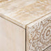 Dulap pentru pat Alb 50 x 33 x 60 cm Lemn de mango solid - WALTI WALTI