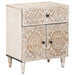 Dulap pentru pat Alb 50 x 33 x 60 cm Lemn de mango solid - WALTI WALTI