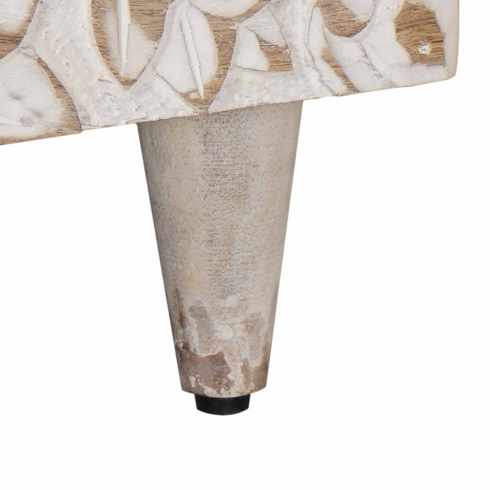 Masă de cafea Alb 100 x 54 x 40 cm Lemn de mango solid - WALTI WALTI