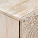 Cabinet TV cu sertar Alb 105 x 33,5 x 46 cm Lemn de mango solid - WALTI WALTI