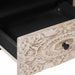 Cabinet TV cu sertar Alb 105 x 33,5 x 46 cm Lemn de mango solid - WALTI WALTI