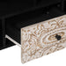 Cabinet TV cu sertar Alb 100 x 33,5 x 46 cm Lemn de mango solid - WALTI WALTI
