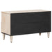 Cabinet TV cu sertar Alb 80 x 33,5 x 46 cm Lemn de mango solid - WALTI WALTI