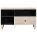 Cabinet TV cu sertar Alb 80 x 33,5 x 46 cm Lemn de mango solid - WALTI WALTI