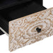 Cabinet TV cu sertar Alb 100 x 33,5 x 46 cm Lemn de mango solid - WALTI WALTI
