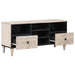 Cabinet TV cu sertar Alb 100 x 33,5 x 46 cm Lemn de mango solid - WALTI WALTI