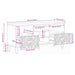 Cabinet TV cu sertar Alb 100 x 33,5 x 46 cm Lemn de mango solid - WALTI WALTI