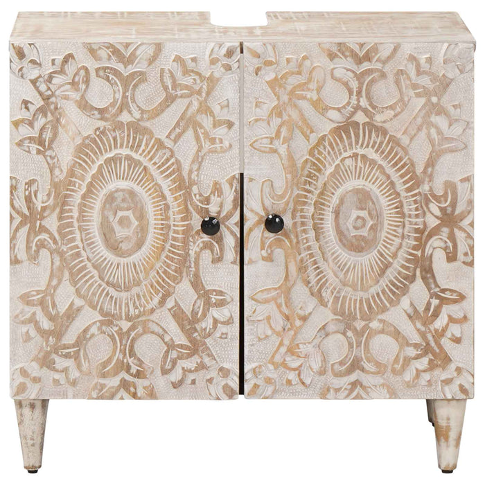 Dulap pentru Chiuveta de Baie cu depozitare Alb 62 x 33 x 58 cm - WALTI WALTI