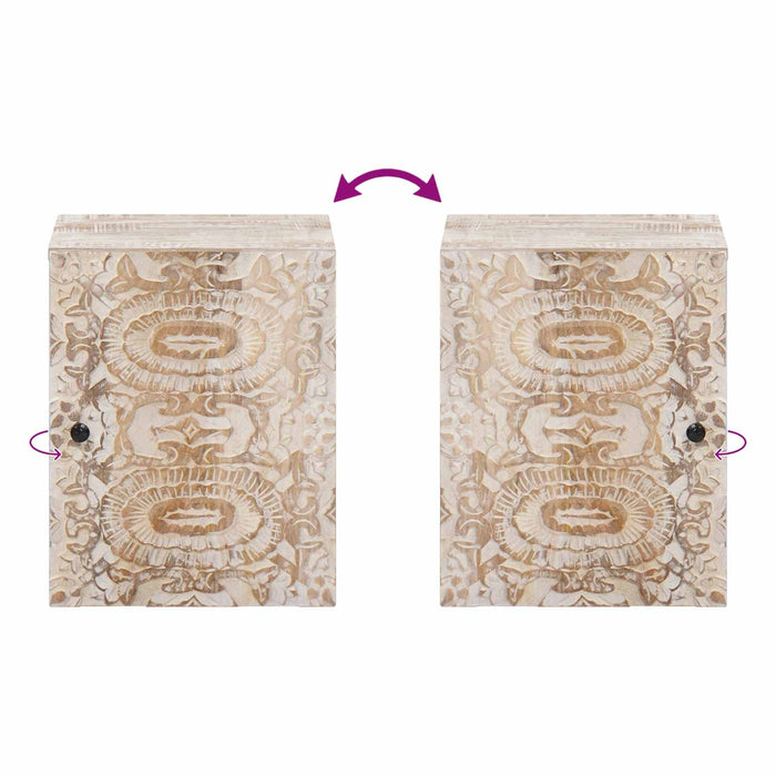 Dulap Suspendat pentru Baie cu depozitare Alb 38 x 33,5 x 48 cm - WALTI WALTI
