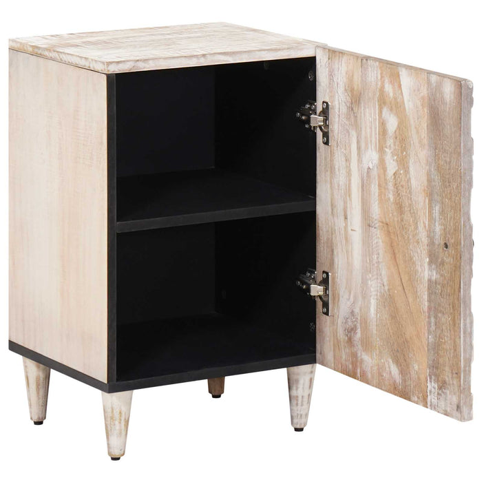 Dulap de Baie cu ușă Alb 38 x 33,5 x 58 cm Lemn de mango solid - WALTI WALTI