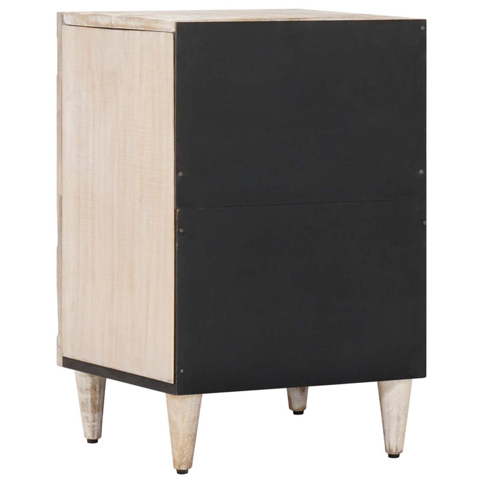 Dulap de Baie cu ușă Alb 38 x 33,5 x 58 cm Lemn de mango solid - WALTI WALTI