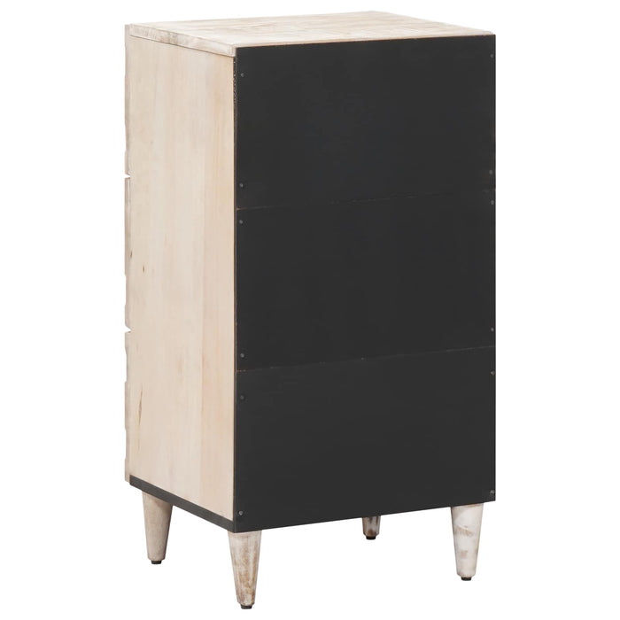 Bufet Alb 40 x 33,5 x 75 cm Lemn de mango solid WALTI
