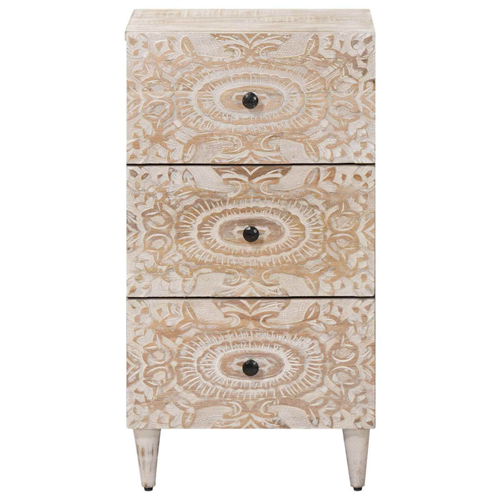 Bufet Alb 40 x 33,5 x 75 cm Lemn de mango solid WALTI