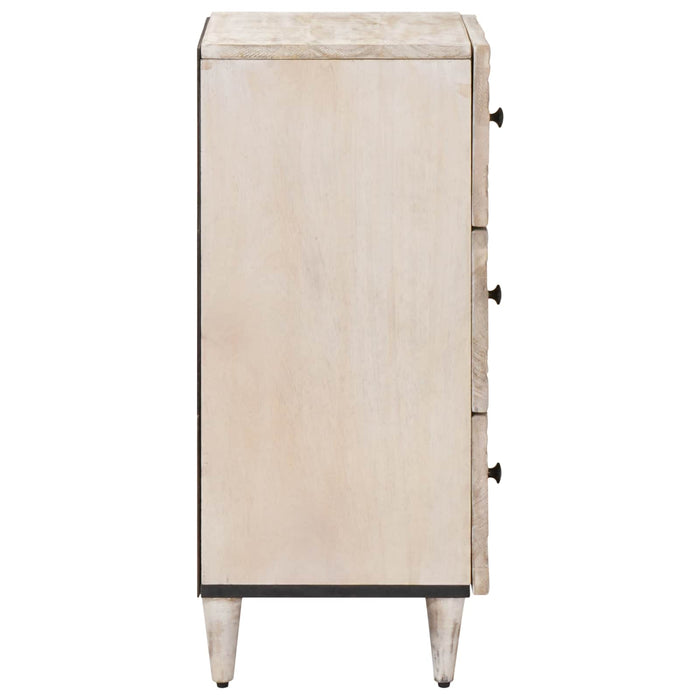 Bufet Alb 40 x 33,5 x 75 cm Lemn de mango solid WALTI