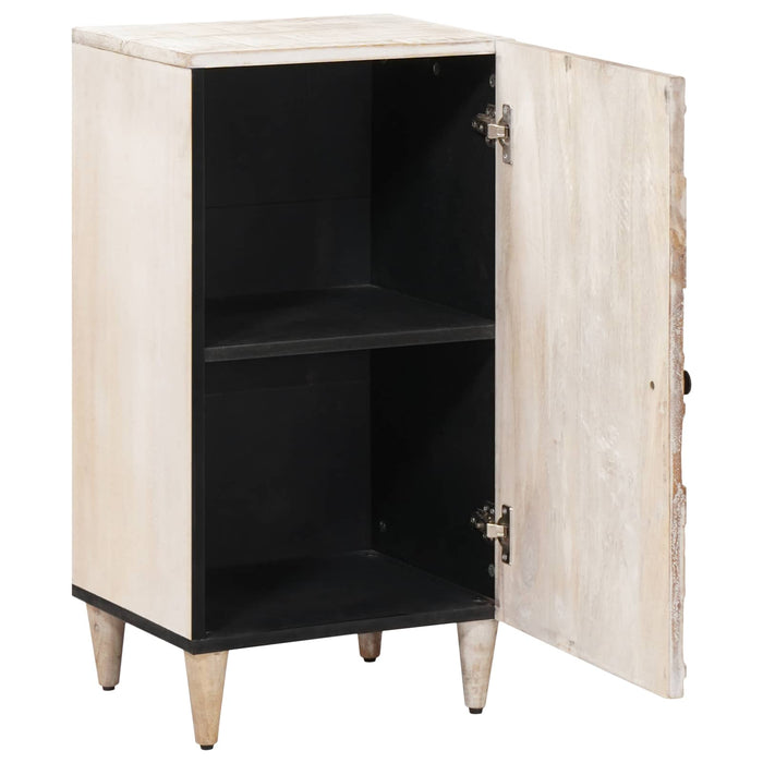 Bufet cu depozitare Alb 40 x 33,5 x 75 cm Lemn de mango solid - WALTI WALTI