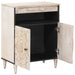 Bufet cu depozitare Alb 60 x 33,5 x 75 cm Lemn de mango solid - WALTI WALTI