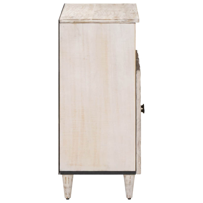 Bufet cu depozitare Alb 60 x 33,5 x 75 cm Lemn de mango solid - WALTI WALTI