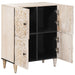 Bufet cu depozitare Alb 60 x 33,5 x 75 cm Lemn de mango solid - WALTI WALTI
