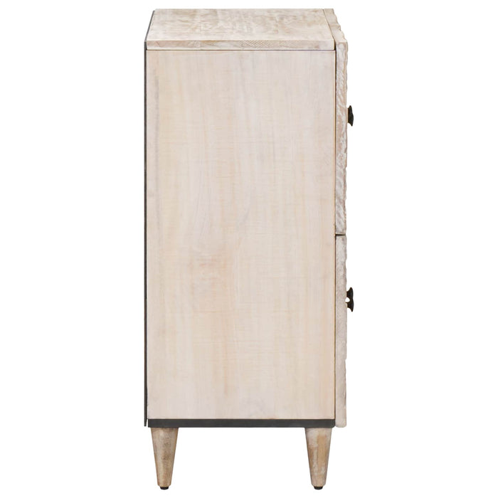 Bufet cu depozitare Alb 60 x 33,5 x 75 cm Lemn de mango solid - WALTI WALTI