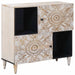 Bufet cu depozitare Alb 80 x 33,5 x 75 cm Lemn de mango solid - WALTI WALTI