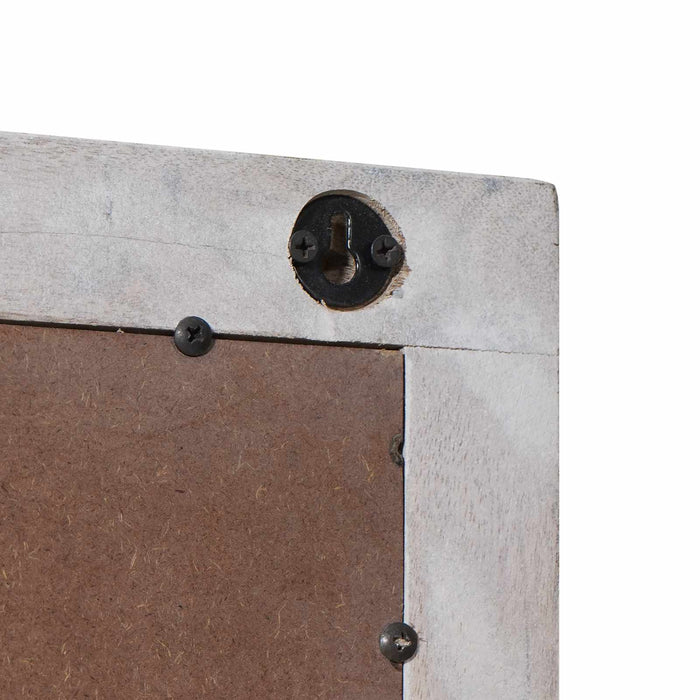 Oglindă pentru baie Alb 50 x 70 x 3 cm Lemn de mango solid - WALTI WALTI