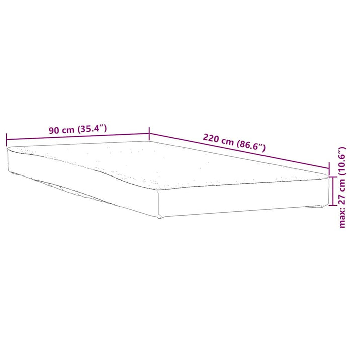 Protecție de saltea, alb, 90x220 cm, impermeabilă - WALTI WALTI