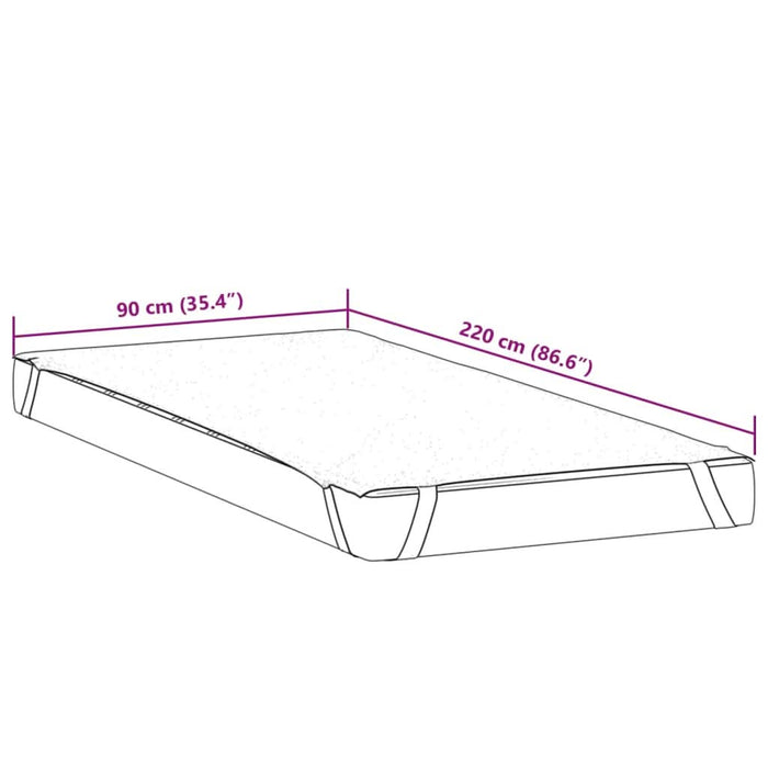 Protecție de saltea, alb, 90x220 cm, impermeabilă - WALTI WALTI