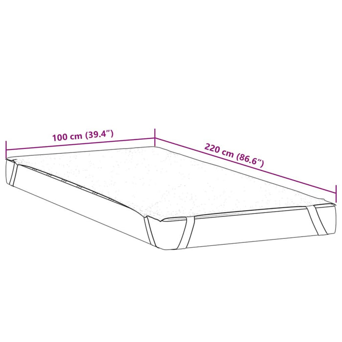 Protecție de saltea, alb, 100x220 cm, impermeabilă - WALTI WALTI