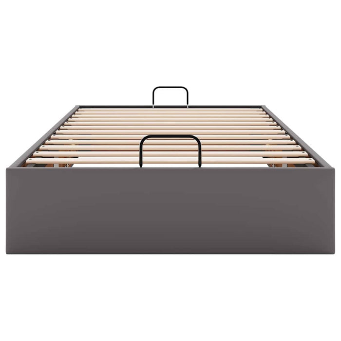 Cadru de pat otoman fără saltea Gri 80x200 cm piele artificială - WALTI WALTI