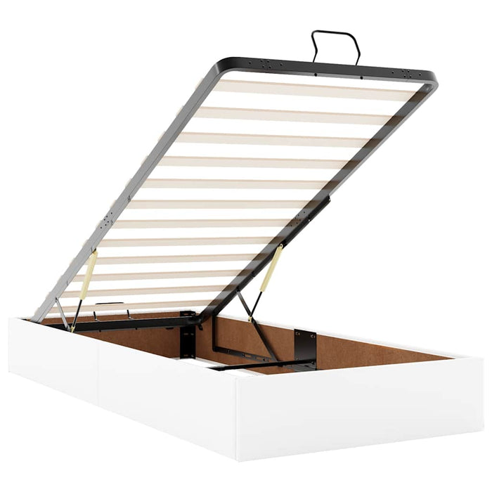 Cadru de pat otoman fără saltea Alb 90x200 cm piele artificială - WALTI WALTI