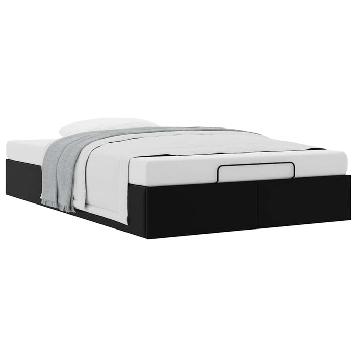 Cadru de pat otoman fără saltea Negru piele artificială - WALTI WALTI